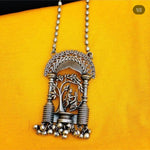 Load image into Gallery viewer, Ekani Radhakrishna Brass Silver Replica Necklace