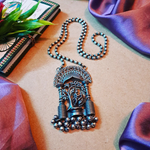 Load image into Gallery viewer, Ekani Radhakrishna Brass Silver Replica Necklace