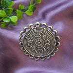 Load image into Gallery viewer, Ekani Saraf Brass Silver Adjustable Jumbo Finger Ring