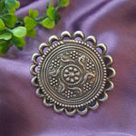 Load image into Gallery viewer, Ekani Saraf Brass Silver Adjustable Jumbo Finger Ring