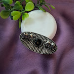 Load image into Gallery viewer, Ekani Black Double Elephants Brass Silver Ring