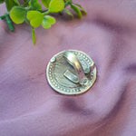 Load image into Gallery viewer, Ekani Green Meenakari Handpainted Adjustable Ring