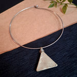 Load image into Gallery viewer, Ekani Afghani Handcrafted Glass Cut Hasli Necklace