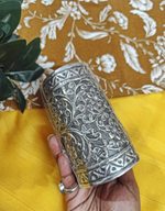 Load image into Gallery viewer, Ekani Nazakat Brass Floral Chitai Free Size Handcuff