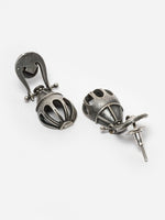 Load image into Gallery viewer, Ekani Handcrafted Silver-plated Antique Tribal Drop Earrings