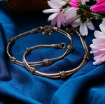 Load image into Gallery viewer, Ekani Akshita Silver Oxidised Anklets