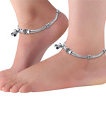 Load image into Gallery viewer, Ekani Akshita Silver Oxidised Anklets