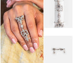 Load image into Gallery viewer, Ekani Mylan Brass Oxidised Silver Bennet Finger Ring