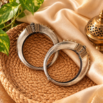 Load image into Gallery viewer, Ekani Dual Tone Brass Unisex Openable Tribal Kadas Pair