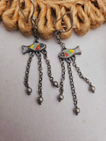 Load image into Gallery viewer, Ekani Meenakari Handpainted Chain Necklace Set