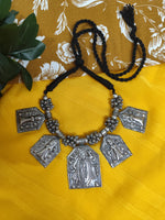 Load image into Gallery viewer, Ekani Unisex Tribal Lakshmi Narayan Brass Statement Necklace