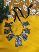 Load image into Gallery viewer, Ekani Unisex Tribal Brass Lakshmi Narayan Statement Necklace