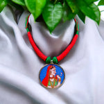 Load image into Gallery viewer, Ekani Supriya Brass Meenakari Fusion Necklace