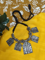 Load image into Gallery viewer, Ekani Unisex Tribal Lakshmi Narayan Brass Statement Necklace