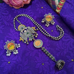 Load image into Gallery viewer, Ekani Prakriti Meenakari Handpainted Necklace Set