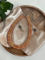 Load image into Gallery viewer, Ekani 2 Layer Printed Glass Beads Necklace Set