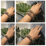 Load image into Gallery viewer, Ekani Dual Tone Brass Unisex Openable Tribal Kadas Pair