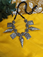 Load image into Gallery viewer, Tribal Chitai Shankh Shakti Tabeez Statement Necklace