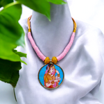 Load image into Gallery viewer, Ekani Varsha Brass Meenakari Fusion Necklace