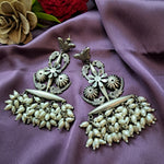 Load image into Gallery viewer, Ekani Sayali Alloy Silver Brass Made Dangler Earrings
