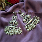 Load image into Gallery viewer, Ekani Sayali Alloy Silver Brass Made Dangler Earrings
