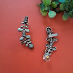 Load image into Gallery viewer, Ekani Parisha Quirky Silver Replica Brass Earcuff

