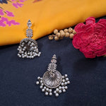 Load image into Gallery viewer, Ekani Rumki Tribal Silver Tone Brass Jhumki Earrings
