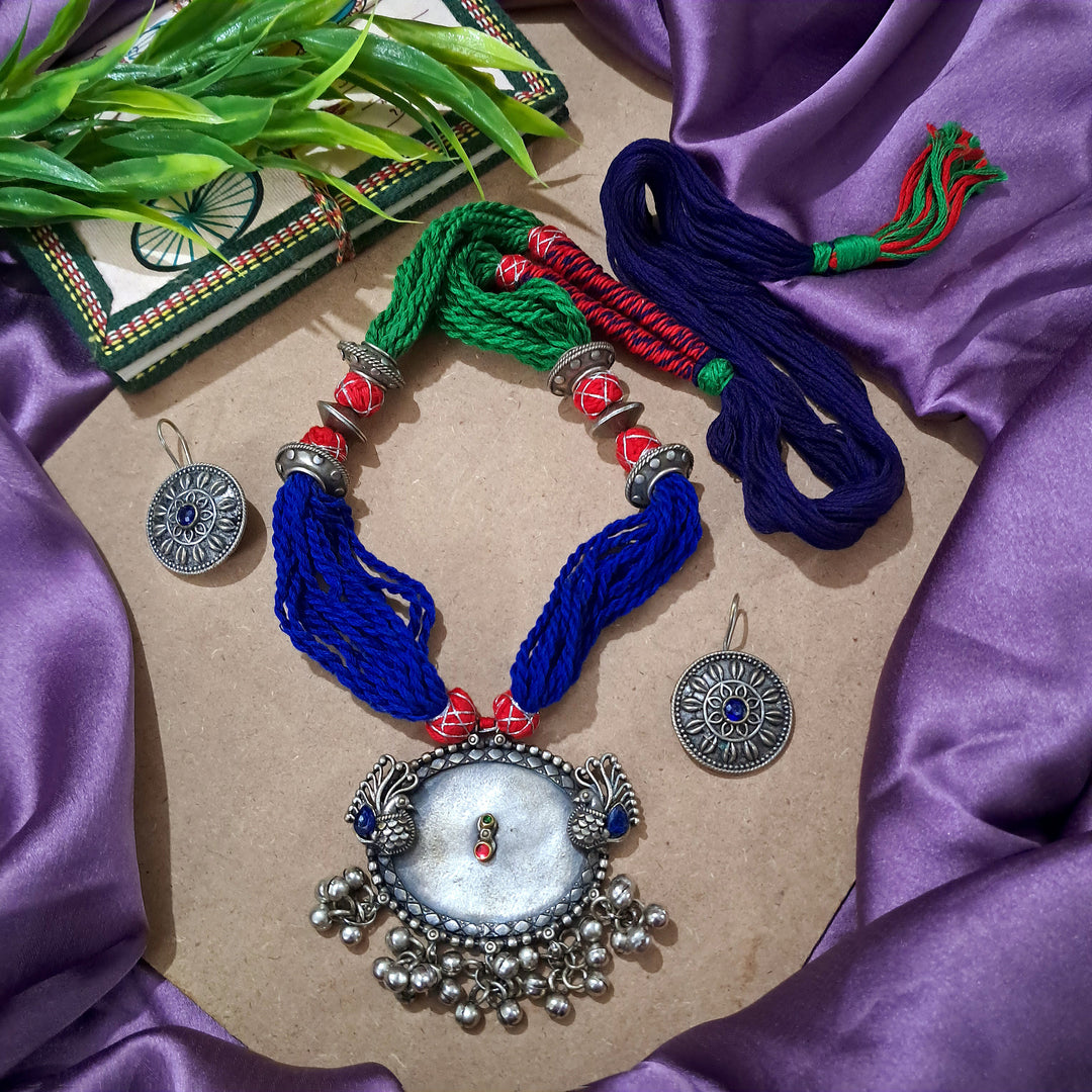 Ekani Handcrafted Tribal Statement Necklace Set