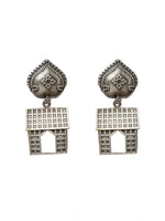 Load image into Gallery viewer, Ekani Gharonda Silver Plated Quirky Drop Earrings

