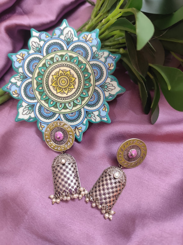 Ekani Aashita Meenakari Earrings