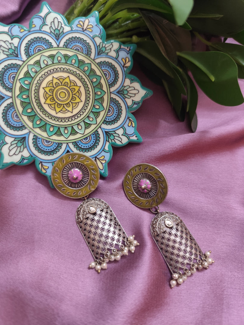 Ekani Aashita Meenakari Earrings