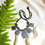 Load image into Gallery viewer, Ekani Unisex Tribal Lakshmi Narayan Brass Statement Necklace
