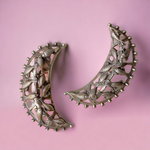 Load image into Gallery viewer, EKANI VASUDHA SILVER OXIDISED EARRINGS
