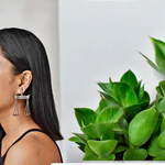Load image into Gallery viewer, Ekani Tarazu Quirky Silver Replica Brass  Earrings
