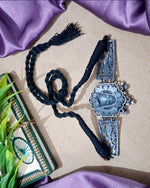 Load image into Gallery viewer, Ekani Kaali Silver Toned Handcrafted Brass Choker
