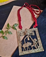 Load image into Gallery viewer, Ekani Durga Dokra Brass Gold Polish Necklace
