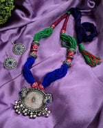Load image into Gallery viewer, Ekani Handcrafted Tribal Statement Necklace Set
