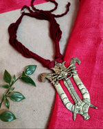 Load image into Gallery viewer, Ekani Maa Shakti  Dokra Brass Gold Polish Necklace
