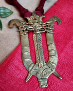 Load image into Gallery viewer, Ekani Maa Shakti  Dokra Brass Gold Polish Necklace
