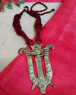 Load image into Gallery viewer, Ekani Maa Shakti  Dokra Brass Gold Polish Necklace
