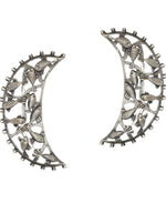 Load image into Gallery viewer, EKANI VASUDHA SILVER OXIDISED EARRINGS
