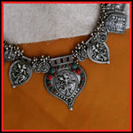 Load image into Gallery viewer, Ekani Avismaya Brass Silver Handcrafted Jewelry Set
