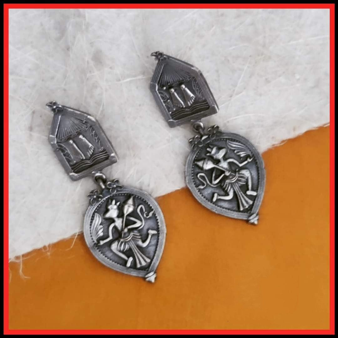 Ekani Avismaya Brass Silver Handcrafted Jewelry Set