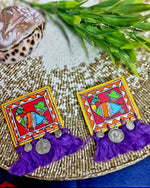 Load image into Gallery viewer, Ekani Mayuri Handmade Quirky Earrings For Women
