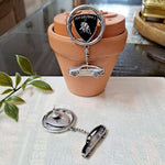 Load image into Gallery viewer, Ekani Lamborghini Brass Silver Quirky Earrings
