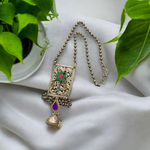 Load image into Gallery viewer, Ekani Chitai Art Work Glass Cut Fusion Necklace Set
