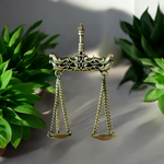 Load image into Gallery viewer, Ekani Tarazu Quirky Silver Replica Brass  Earrings
