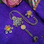 Load image into Gallery viewer, Ekani Prakriti Meenakari Handpainted Necklace Set

