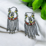 Load image into Gallery viewer, Ekani Meenakari Whimsical Boat Rowing Earrings
