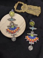 Load image into Gallery viewer, Ekani Nautanki Meenakari Hand Painted Drop Earrings
